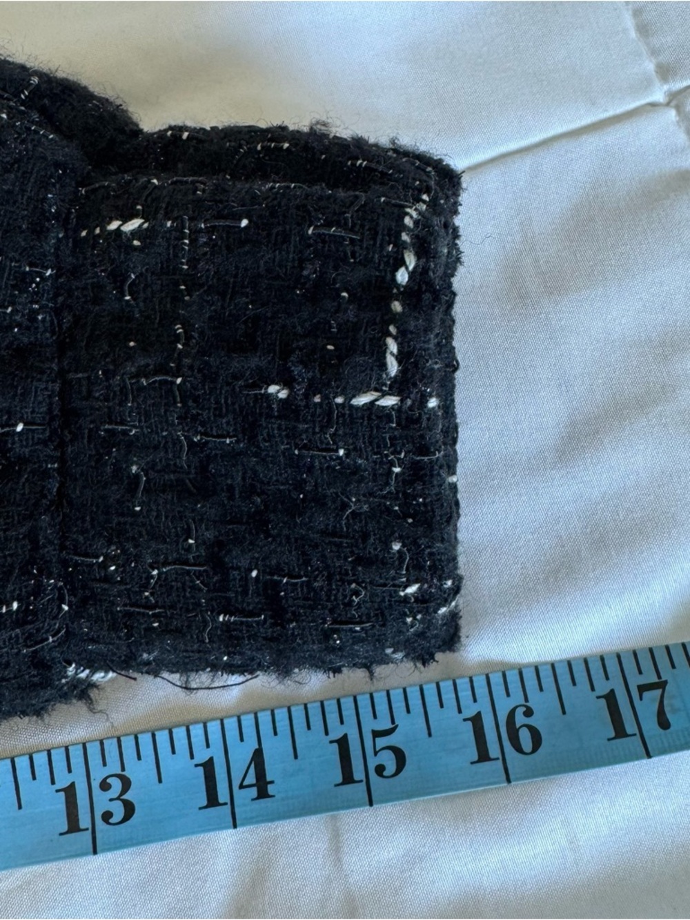 ✨ MANGO Textured Tweed Bomber Jacket | Black & White | Size Small (Oversized) ✨ - Picture 9 of 11